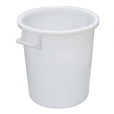 Bidone Industriale Bianco per Alimenti / Liquidi da 50 75 100 LITRI LT