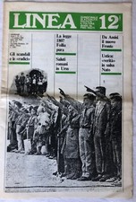 Rarissimo documento Destra Linea Pino Rauti Isabella Rauti 1989 Anno I Numero 12