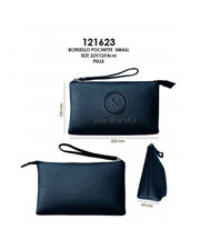 Borsello Pochette SSC Napoli Enzo Castellano vera pelle 121623 Blu navy