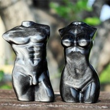 Ossidiana argento intagliato