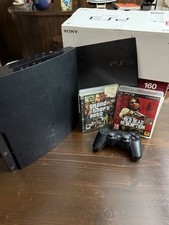 CONSOLE SONY PS3 SLIM 160GB NERA CON SCATOLA PLAYSTATION 3 COMPLETA