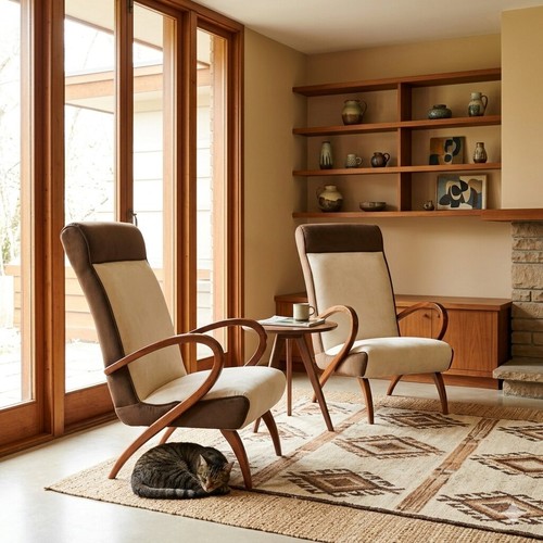 Poltrone vintage faggio - poltrone,