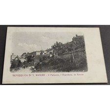 Cartolina Repubblica di S. Marino - Il Palazzo - L'Ospedale - La Rocca