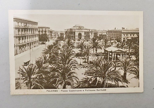 Cartolina palermo piazza - cartolina,
