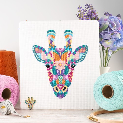 Kit punto croce giraffa