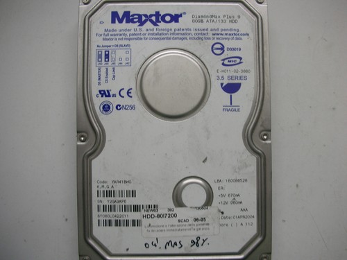 Maxtor diamondmax plus - maxtor, 80gb