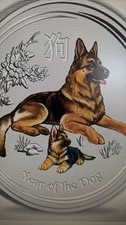 Oncia argento anno del cane - 1,