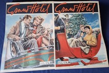 GRAND HOTEL RIVISTA N. 338 e 339 A.VII -1952. Fumetti di W. MOLINO . OTTIMI.