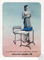 OLIVETTI  studio 42-lavoro-lettera-ufficio-segretaria