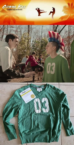 Cobra kai maglia verde - cobra, kai:
