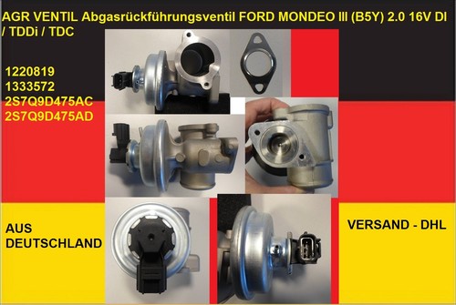 Egr valvola ricircolo - egr, di