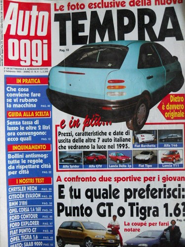 Auto oggi 1995 punto gt - n�4,