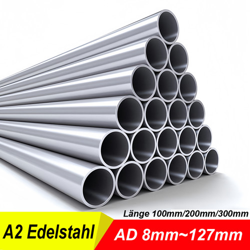 Tubo acciaio inox 60 - 8, mm