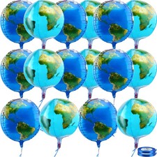 16 Pack 22 Inch Globe Balloons