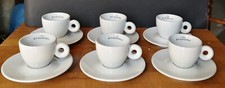 ILLY ART COLLECTION SET 6 RARE TAZZINE + PIATTINI BIANCHE NUOVE DA COLLEZIONE