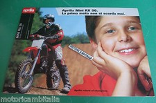 PER APRILIA RX 50 MINIMOTO CATALOGO BROCHURE DEPLIANT CATOLOGUE CROSS PUBBLICITA