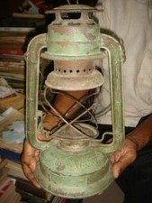 INDIA RARA LANTERNA VINTAGE NIER MANO DI FUOCO N.260 MADE IN GERMANY 