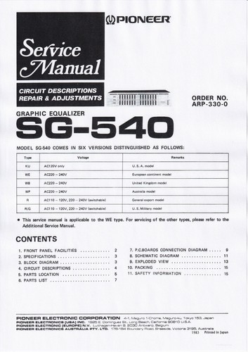 Servizio manuale istruzioni - manuale,