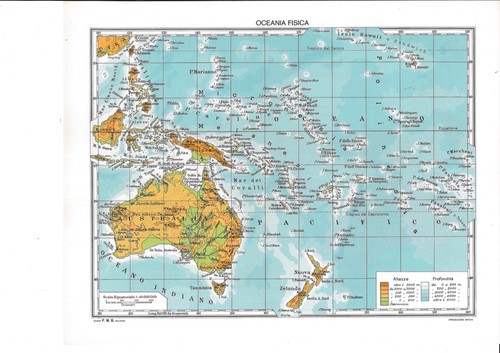 Oceania cartina geografica - ,