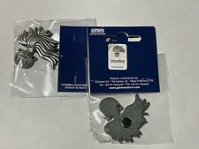 MAGNETE  CARABINIERI  METALLO FIAMMA ARGENTATA - 