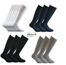 6 Calzino Lungo Uomo Donna Ragazzi Spugna Sport in Puro Cotone Made in Italy