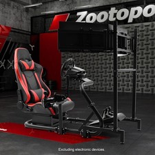 Zootopo Corsa Sim Cockpit Semi Aperto Con Sedile E TV-Stand Adatto Per Logitech