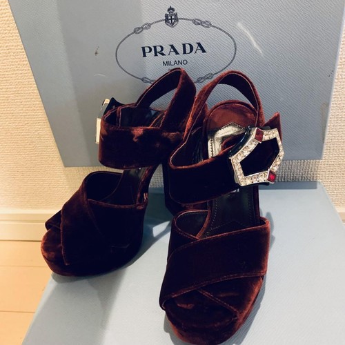 Sandali prada velluto con - sandali,