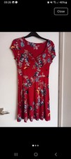 Abito donna rosso taglia 10