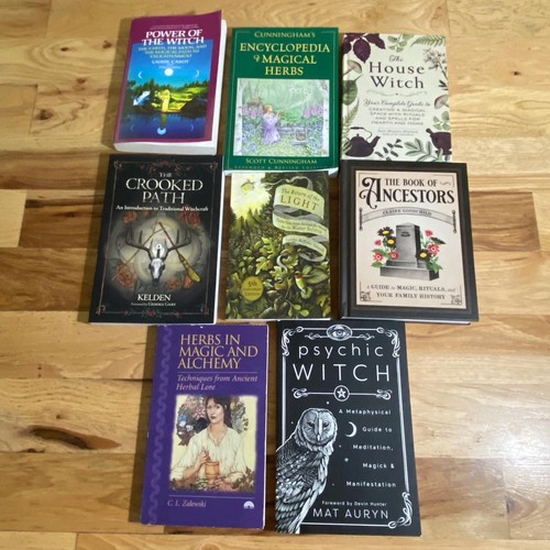 Lot occult book wicca - 8,