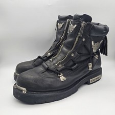 Harley davidson black - black, leather