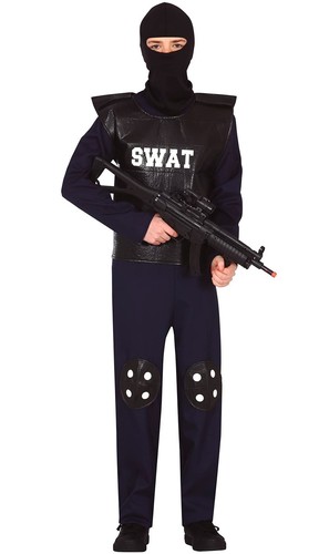 Guirca costume poliziotto swat - costume,