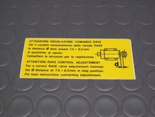 APRILIA ADESIVI ORIGINALI GENUINE DECAL RAVE RS 125 EXTREMA FUTURA AF1 RX