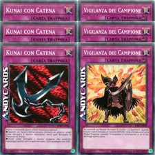 3x KUNAI CON CATENA +3x VIGILANZA DEL CAMPIONE • Comune SDBE IT035 SDBE IT039