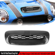 Scopa sfiato aspirazione aria cappuccio look fibra di carbonio per Mini Cooper S R55 R56 R57 07-14