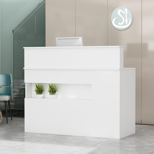 Banco reception con luce - con,