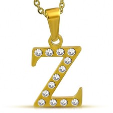 Pendente In Acciaio Dorato Con