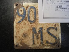 Targa radiata visura Vespa