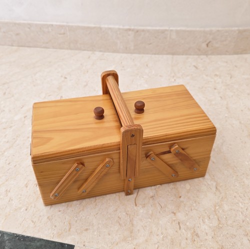 Scatola cucito legno - legno, a