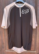 FOX ALTITUDE MAGLIA JERSEY MTB BDC GRAVEL BICILETTA BICI L NERO GRIGIO