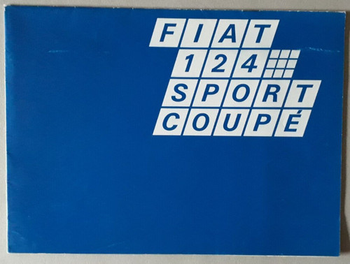 Brochure fiat 124 - fiat, coupè