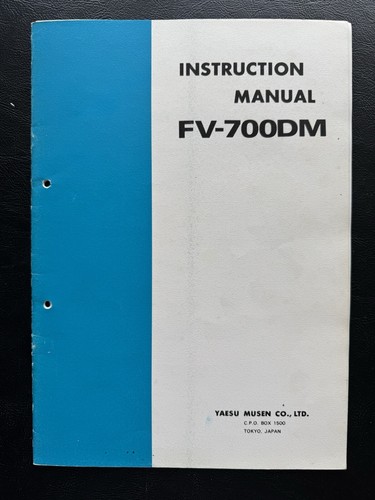Manuale operativo yaesu - manuale,