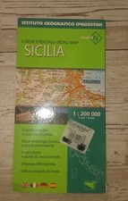 CARTA STRADALE CARTINA SICILIA