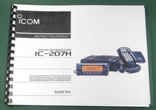 Icom IC-207H Manuale Istruzioni: Rilegato a Pettine con Cover Protettive!