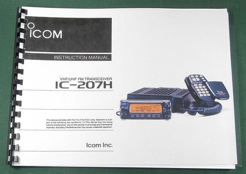 Icom 207h manuale - icom, ic-207h