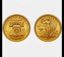 Isole Cook 2025 $5 oro Liberty