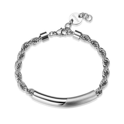 Bracciale acciaio catena - bracciale, fune