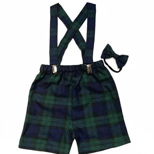Orologio nero stampa tartan