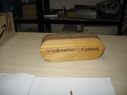 Fermacarte legno valentino - fermacarte, "valentino