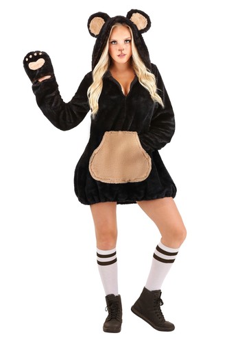 Costume donna orso marrone