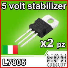 2X 7805 Regolatore Tensione 5V